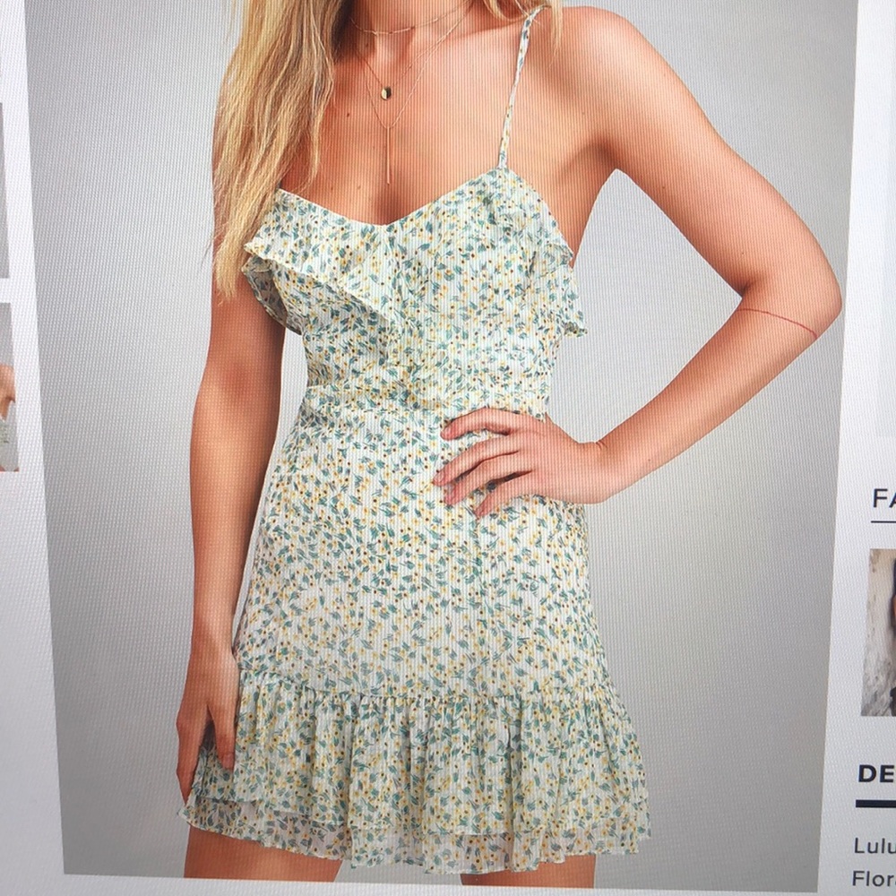 Super cute floral print mini dress from Lulus!